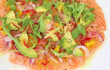 CARPACCIO-CEVICHE DE SALMÓN